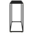 Mesa consola vidrio templado negro 80x35x75