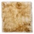 Cojines de sillas 2 uds piel oveja real marrón mezcla 40x40