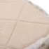 Cojines de sillas 2 uds piel oveja real marrón mezcla 40x40