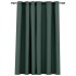 Cortina opaca con ojales look de lino verde 290x245