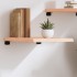 Estante de pared madera maciza roble sin tratar 40x60x(2-4)