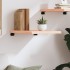 Estante de pared madera maciza roble sin tratar 40x60x(2-4)
