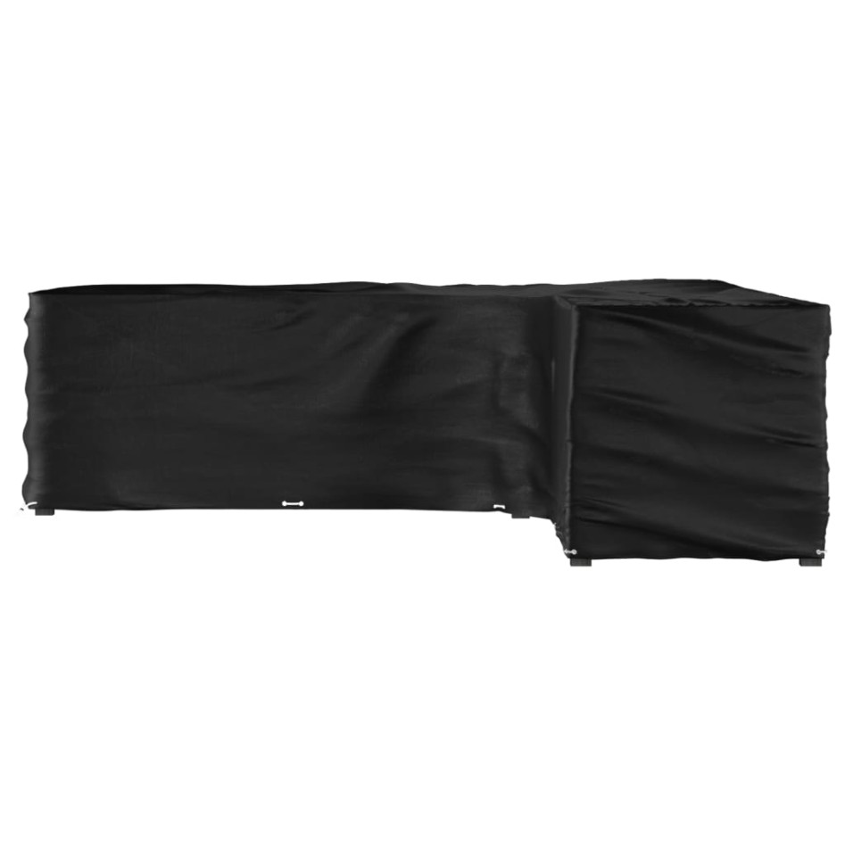 Funda para muebles de jardín forma de L 20 ojales 300x300x90