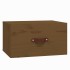 Mesita de noche de pared marrón miel 40x29,5x22