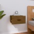 Mesita de noche de pared marrón miel 40x29,5x22