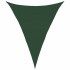 Toldo de vela verde oscuro HDPE 160 g/m² 3x4x5