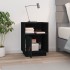 Mesita de noche madera maciza de pino negro 40x34x55