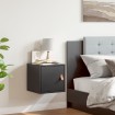 Armario de pared madera maciza de pino negro 31,5x30x30 cm