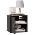 Armario de pared madera maciza de pino negro 31,5x30x30