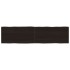Tablero mesa madera tratada borde vivo marrón 160x40x(2-4)