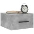 Mesitas de noche de pared 2 uds color gris hormigón 35x35x20