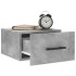 Mesitas de noche de pared 2 uds color gris hormigón 35x35x20