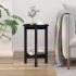 Mesa de centro de madera maciza de pino negro Ø40x60