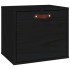 Armario de pared de madera maciza de pino negro 40x30x35