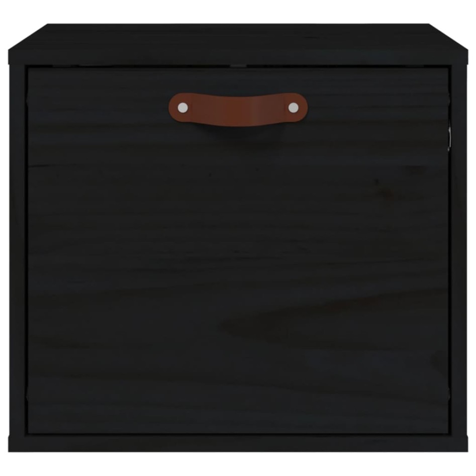 Armario de pared de madera maciza de pino negro 40x30x35