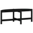 Mesa de centro de madera maciza de pino negro 118x63x45