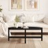 Mesa de centro de madera maciza de pino negro 118x63x45