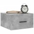 Mesitas de noche de pared 2 uds color gris hormigón 35x35x20