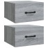 Mesitas de noche de pared 2 uds color gris Sonoma 35x35x20
