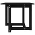 Mesa de centro de madera maciza de pino negra 50x50x45