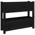Jardinera de madera maciza de pino negro 77x25x66