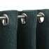 Cortinas opacas con ojales look de lino 2 pzas verde 140x225