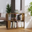 Estantería/divisor madera de pino marrón miel 80x25x70 cm