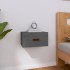 Mesita de noche de pared gris 40x29,5x22