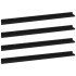 Estantes de pared 4 unidades negro 100x9x3