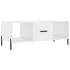 Mesa de centro madera contrachapada blanco brillo 102x50x40