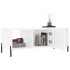 Mesa de centro madera contrachapada blanco brillo 102x50x40