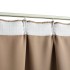 Cortinas opacas con ganchos 2 piezas gris topo 140x175