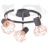 Lámpara de techo con 3 bombillas LED de filamento 12