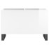 Mueble discos madera contrachapada blanco brillo 74,5x38x48