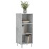 Aparador de madera de ingeniería gris hormigón 34,5x32,5x90