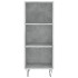 Aparador de madera de ingeniería gris hormigón 34,5x32,5x90