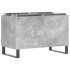 Mueble discos madera contrachapada gris hormigón 74,5x38x48