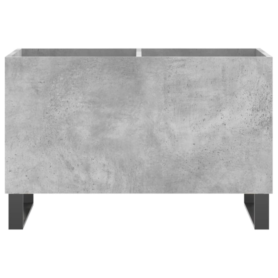 Mueble discos madera contrachapada gris hormigón 74,5x38x48