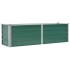 Arriate de jardín de acero galvanizado verde 160x40x45