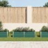 Arriate de jardín de acero galvanizado verde 160x40x45