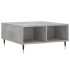 Mesa de centro madera de ingeniería gris hormigón 60x60x30