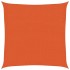 Toldo de vela HDPE naranja 160 g/m² 3,6x3,6