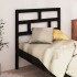 Cabecero de cama madera maciza de pino negro 106x4x100