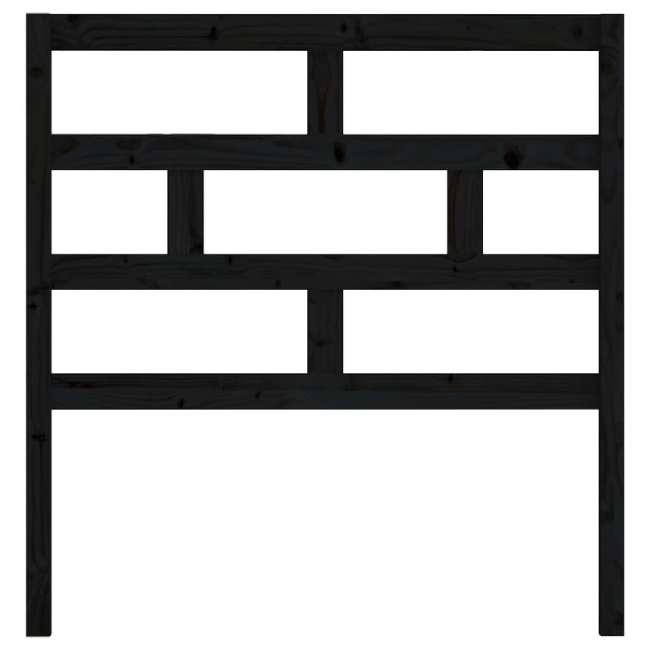 Cabecero de cama madera maciza de pino negro 106x4x100