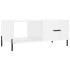 Mesa de centro madera contrachapada blanco brillo 90x50x40