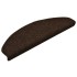Alfombrilla autoadhesiva de escalera 15 uds 65x21x4 cm
