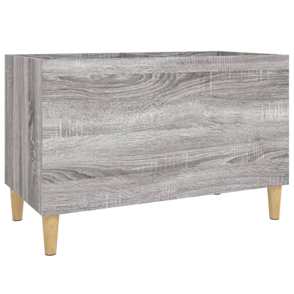 Mueble discos madera contrachapada gris sonoma 74,5x38x48