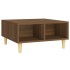 Mesa de centro madera de ingeniería roble marrón 60x60x30