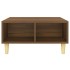 Mesa de centro madera de ingeniería roble marrón 60x60x30