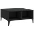 Mesa de centro madera contrachapada negro 60x60x30